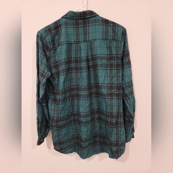 Hippie Rose Plaid Fannel Shirt | Green & Black | Size S | NWT - Picture 3 of 5